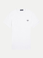 FRED PERRY Ringer T-Shirt 100-white bei Robert Ley