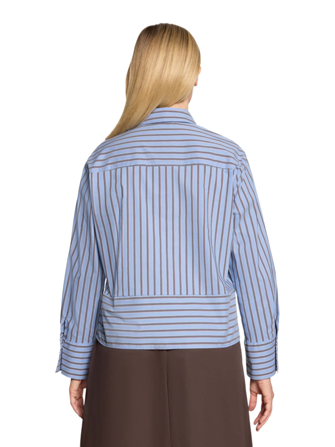 Cartoon Bluse Gestreift mit Brusttasche bei Robert Ley