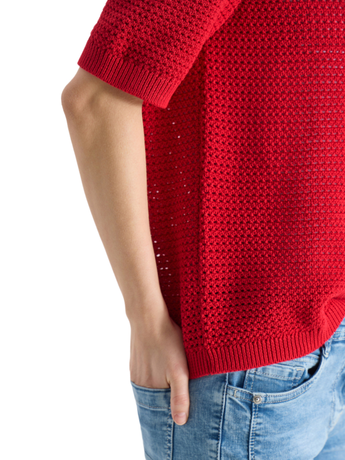 CECIL Strukturierter Kurzarm-Pullover bei Robert Ley