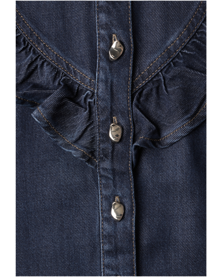 Street One Jeansbluse mit Rüschen-Details bei Robert Ley