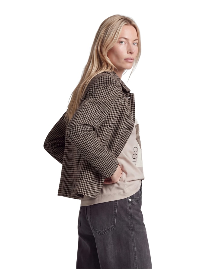 Rabe Moden Kurzjacke mit Hahnentritt-Muster bei Robert Ley