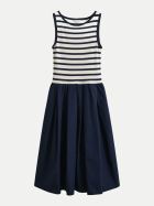 Gant Midi-Kleid mit Stoffmix 433-EVENING BLUE bei Robert Ley