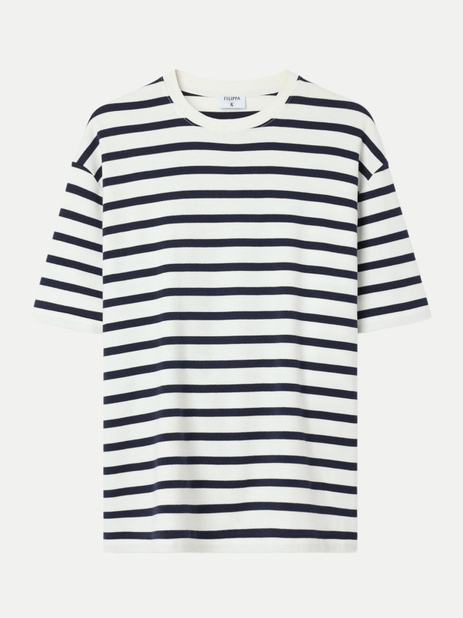 Filippa K Gestreiftes Oversize T_Shirt bei Robert Ley
