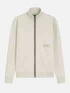 Boss Green Sweatshirtjacke mit Stehkragen 137-Open White bei Robert Ley