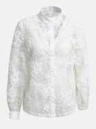 Milano Italy Spitzenbluse mit Pailletten 112-PEARL bei Robert Ley