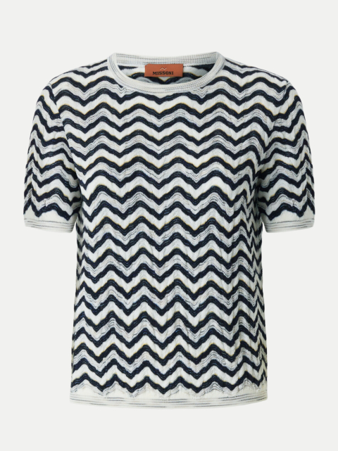 MISSONI Kurzärmeliges Top mit Wellenmuster bei Robert Ley