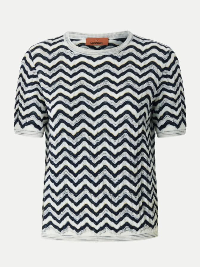 MISSONI Kurzärmeliges Top mit Wellenmuster bei Robert Ley