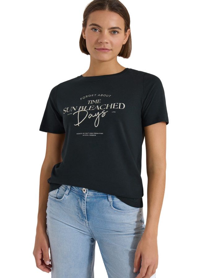 Cecil T-Shirt mit Schriftzug bei Robert Ley