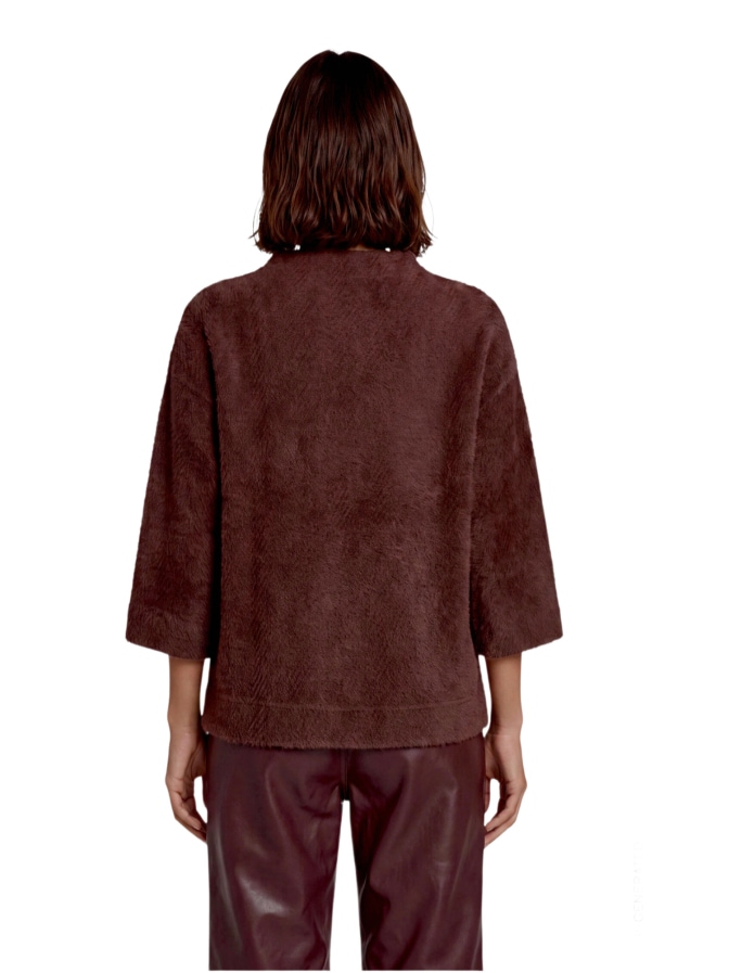 Zero Sweatshirt in Fell-Optik bei Robert Ley