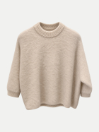 Antonelli Firenze Halbarm-Pullover Tavoliere 20100 creme/lightbeige bei Robert Ley