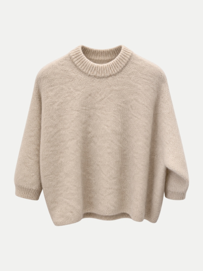 Antonelli Firenze Halbarm-Pullover Tavoliere bei Robert Ley