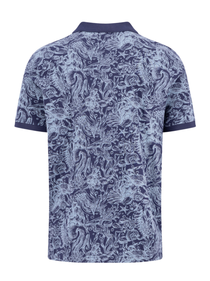 Fynch-Hatton Poloshirt mit Allover Print bei Robert Ley