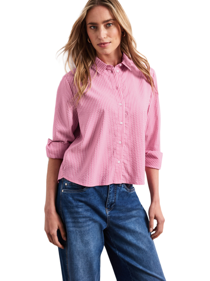 Street One Hemdbluse in Seersucker-Qualität bei Robert Ley