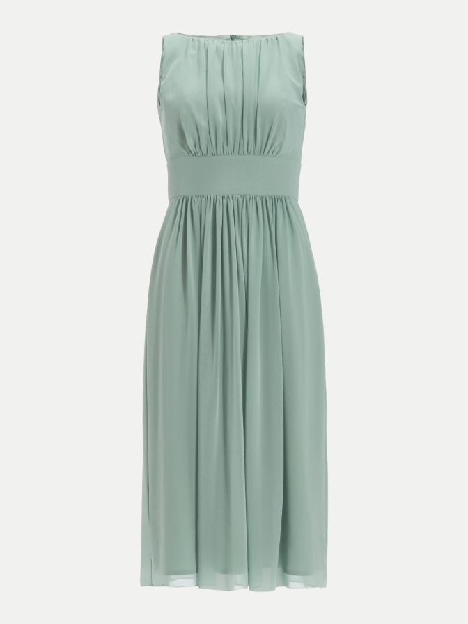 Swing Chiffonkleid mit Taillenpasse bei Robert Ley