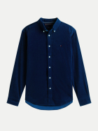 Tommy Hilfiger Cordhemd Solid BCL-BLUE bei Robert Ley