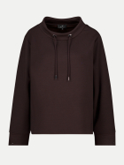 Monari Sweatshirt mit Stehkragen 567-black coffee bei Robert Ley