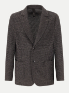 Distretto12 Jersey-Sakko mit Struktur 0076-charcoal bei Robert Ley