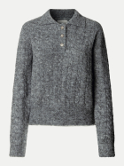 Pepe Jeans Strickpullover ALISON POLO 963-DARK GREY MARL bei Robert Ley