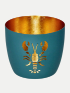 Giftcompany Madras Windlicht mit Motiv windsor/gold Hummer bei Robert Ley