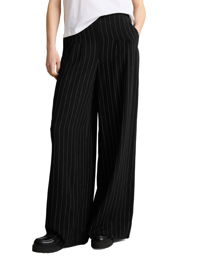 Tom Tailor Denim Wide- Leg Hose mit Leinenanteil bei Robert Ley