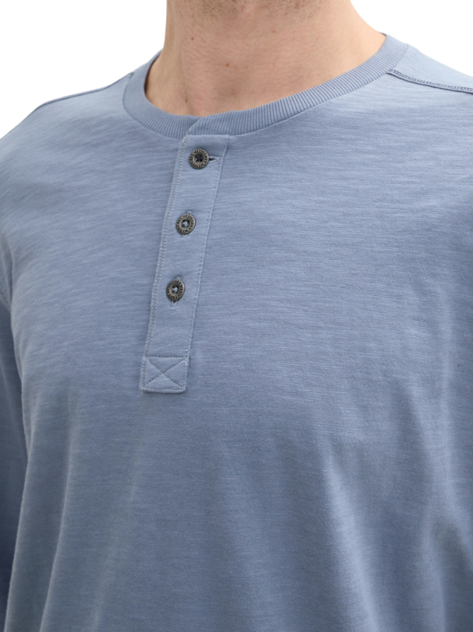 Tom Tailor Casual Langarmshirt mit Henley Kragen bei Robert Ley