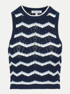 VERONICA BEARD Stricktop Jerrel B0920 navy/offw-B0920 navy/offwhite/bluebell bei Robert Ley