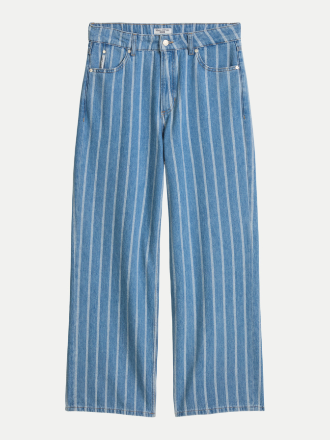 Marc O'Polo DENIM Gestreifte High- Waist Jeans bei Robert Ley