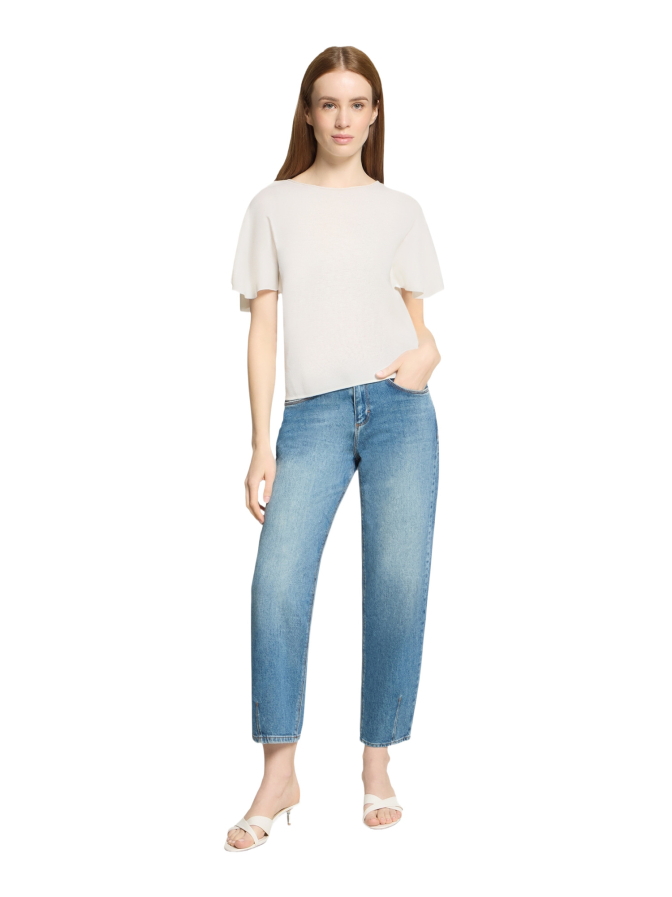 Cartoon T-Shirt mit Rüschenärmel bei Robert Ley