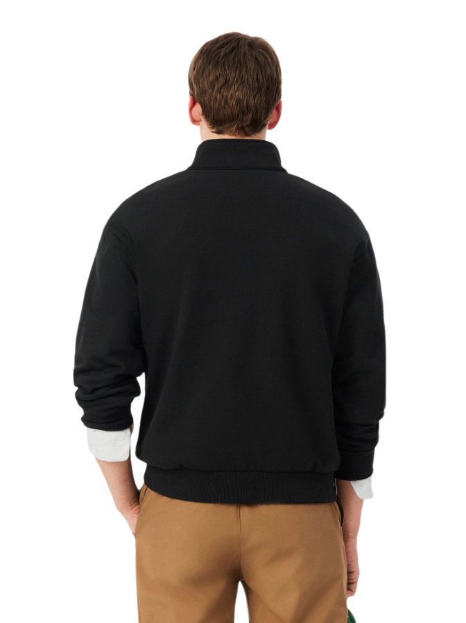 Lacoste Sweatshirt aus Fleece mit Troyer Kragen bei Robert Ley