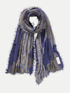 Purschoen Kaschmirschal 7080 Bengal Tiger navy blue bei Robert Ley