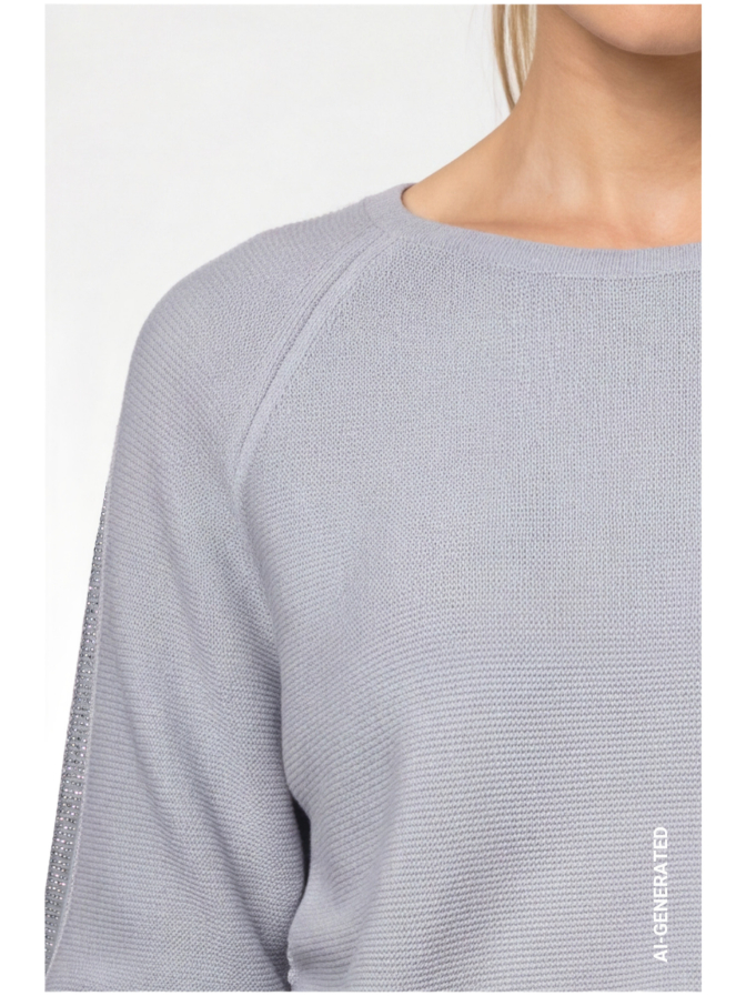 Monari Strickpullover mit Schmuckakzenten bei Robert Ley