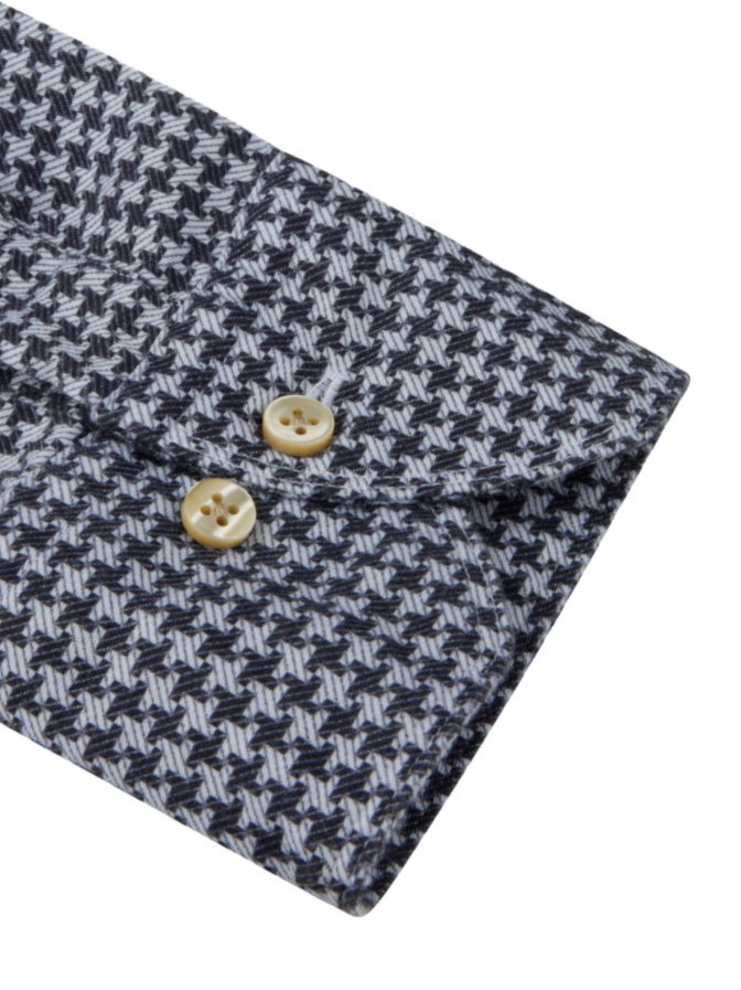 Stenströms Oxford-Hemd mit Hahnentritt-Muster bei Robert Ley