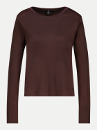 Monari Langarmshirt mit Strass-Details 567-black coffee bei Robert Ley