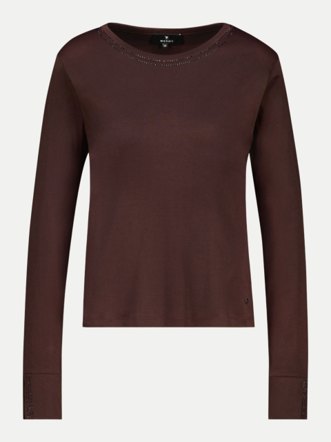 Monari Langarmshirt mit Strass-Details bei Robert Ley
