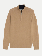 Tom Tailor Casual Troyer-Strickpullover 31089-hazel brown melange bei Robert Ley