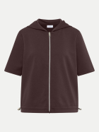 Cecil Kapuzenjacke mit seitlichen Tunnelzügen 17673-brown cacao bei Robert Ley