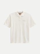 Marc O'Polo Strick-Poloshirt aus reiner Bio-Baumwolle 1183-Silky White bei Robert Ley