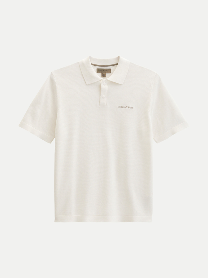 Marc O'Polo Strick-Poloshirt aus reiner Bio-Baumwolle bei Robert Ley
