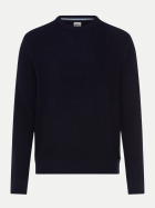 Brax Strickpullover RICK aus Woll-Mix 23-deep blue bei Robert Ley