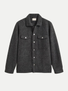 Gant Overshirt mit Brusttaschen aus Wollanteil 90-CHARCOAL MELANGE bei Robert Ley