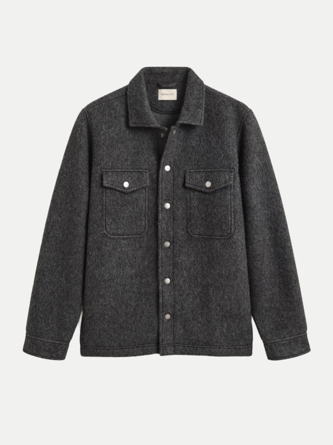 Gant Overshirt mit Brusttaschen aus Wollanteil bei Robert Ley