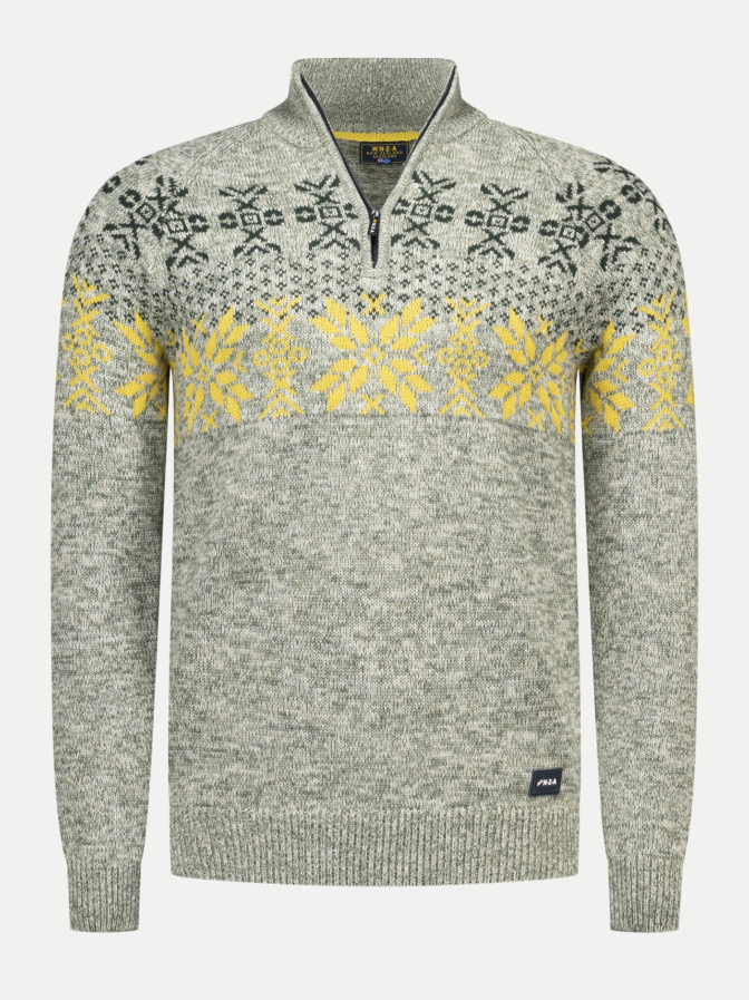 NZA New Zealand Auckland Troyer mit Fair-Isle-Muster bei Robert Ley
