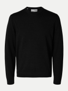 SELECTED HOMME Pullover aus Merinowolle 179099-Black bei Robert Ley