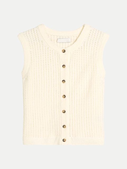 Marc O'Polo DENIM Ärmelloser Cardigan bei Robert Ley
