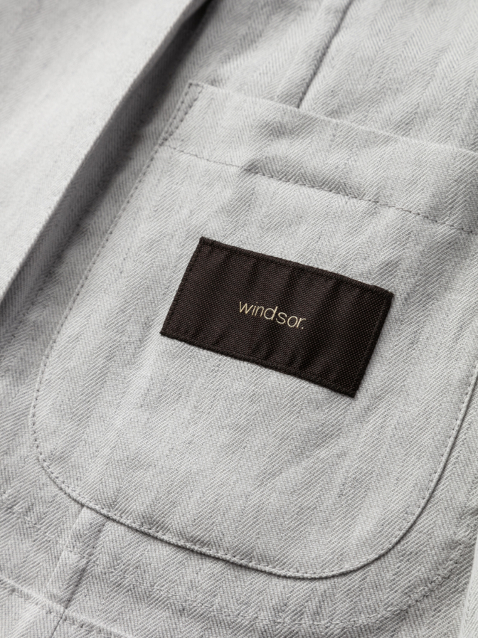 Windsor Men Baukasten Doppelreiher Sakko Satino bei Robert Ley