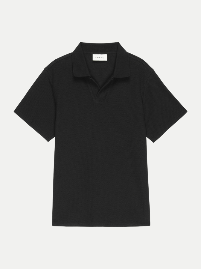 Frame lässiges Poloshirt Jacquard bei Robert Ley