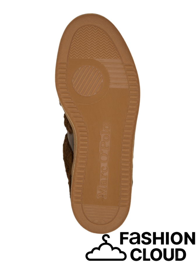 Marc O'Polo Sneakers aus Leder und Teddyfell bei Robert Ley