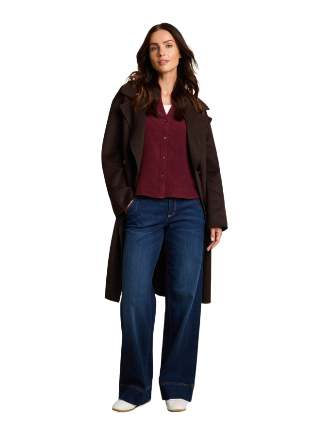 Tom Tailor Casual Bluse mit Seersucker-Stoff bei Robert Ley