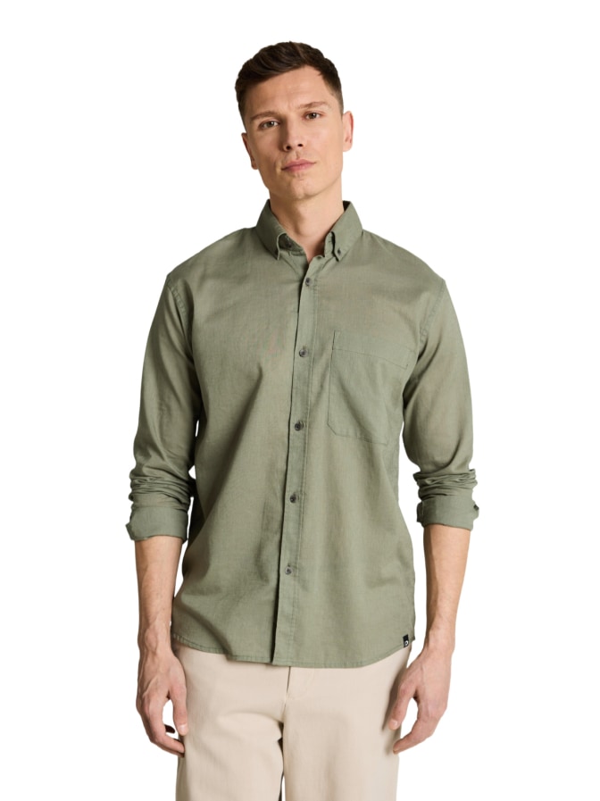 Tom Tailor Denim Leinenhemd mit Langarm bei Robert Ley