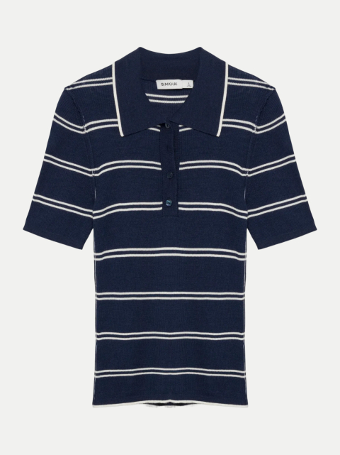 Simkhai Poloshirt Matty aus Seide-Kaschmir-Mix bei Robert Ley